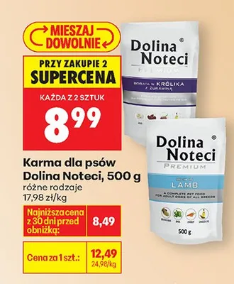 Karma dla psów Premium  promocja w Biedronka