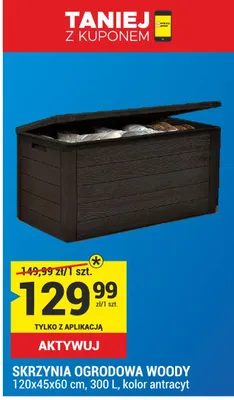 Skrzynia ogrodowa Woody promocja w Merkury Market
