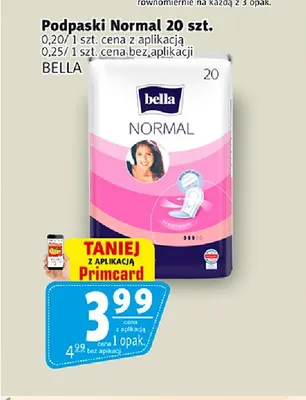 Podpaski Normal Bella promocja w Prim Market