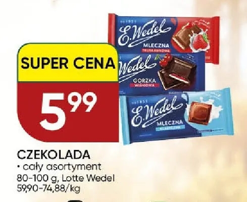 Czekolada E.Wedel promocja w Chata Polska