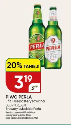 Piwo Perła Fit promocja w Chata Polska