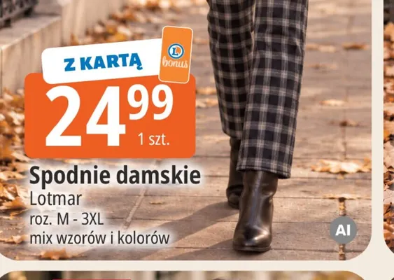 Spodnie damskie Lotmar promocja w Leclerc