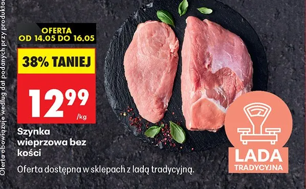 Szynka wieprzowa bez kości promocja w Biedronka