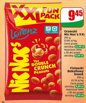 Orzeszki The Double Crunch Peanuts promocja w Dino