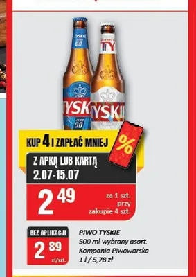 Piwo Tyskie promocja w Chorten