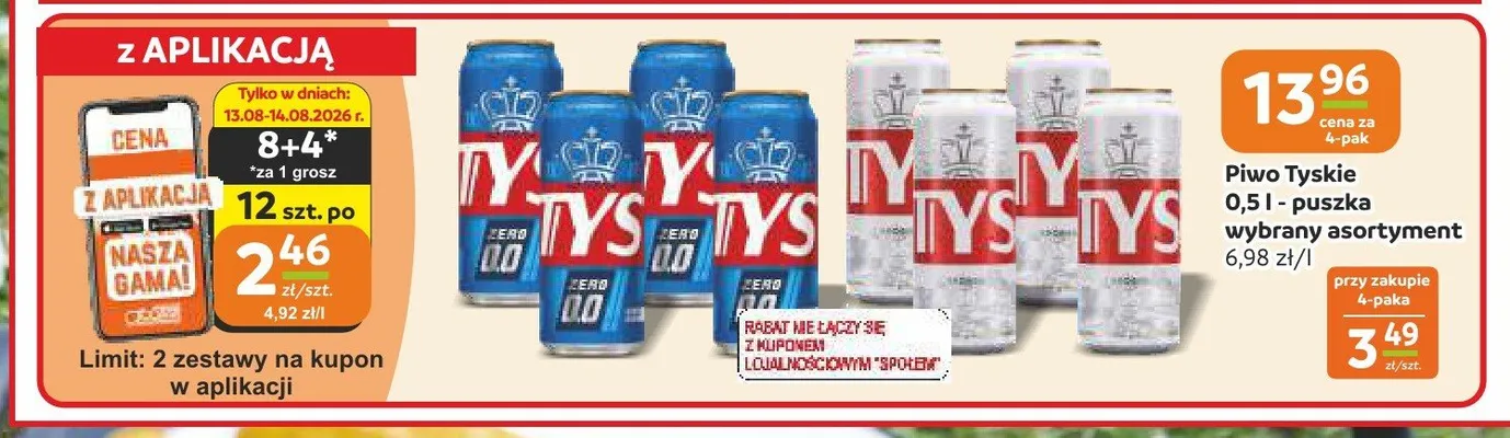 Piwo Tyskie promocja w Społem Częstochowa