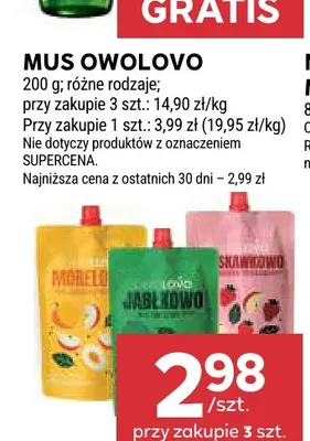 Mus Owolovo Morelowo promocja w Stokrotka