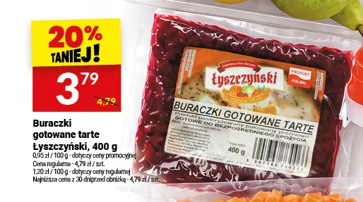 Buraczki gotowane tarte Łyszczyński promocja w Twój Market