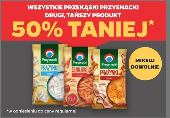 Przekąski przysnacki (różne rodzaje) promocja w Netto