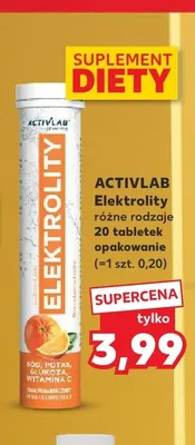 Suplement diety Elektrolity Activlab promocja w Kaufland