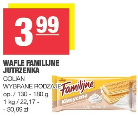 Wafle familijne jutrzenka promocja w SPAR