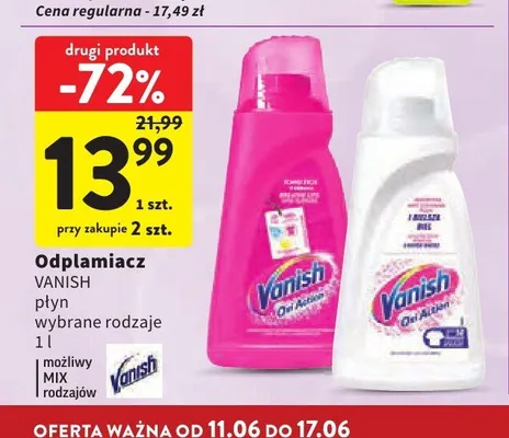 Odplamiacz Vanish promocja w Intermarche