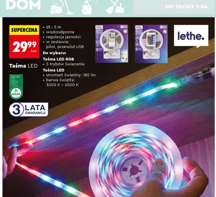 Taśma LED RGB promocja w Biedronka