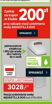Stacja uzdatniania wody Aquastilla Duo promocja w Leroy Merlin