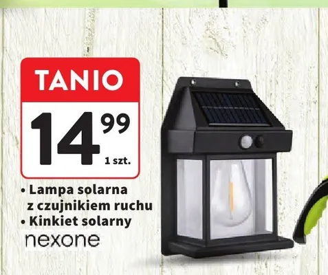 Lampa solarna z czujnikiem ruchu Kinkiet solarny promocja w Intermarche