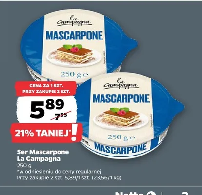 Ser mascarpone  promocja w Netto