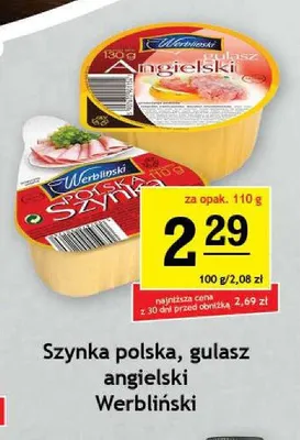 Konserwa gulasz angielski Werbliński promocja w Gram Market