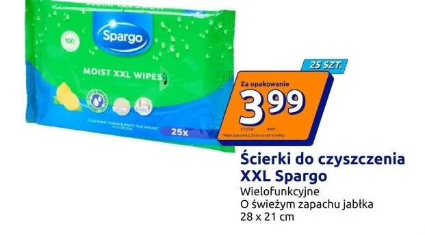 Ścierki do czyszczenia XXL Spargo promocja w Action