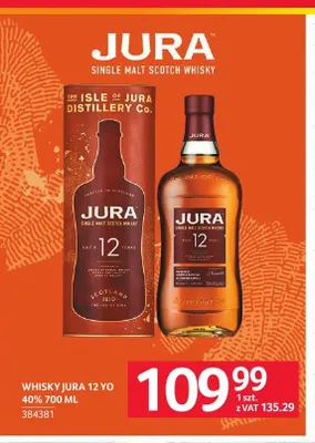 Whisky JURA 12 YO 40% promocja w Selgros