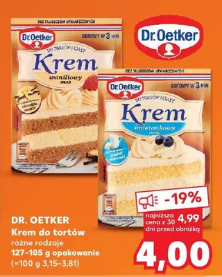 Krem do tortów promocja w Kaufland