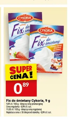 Fix do śmietany Cykoria promocja w Twój Market