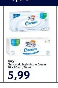 Chusteczki higieniczne Foxy Cream promocja w Blue Stop