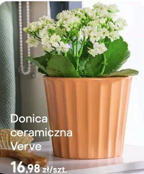 Donica ceramiczna Verve brązowa promocja w Castorama