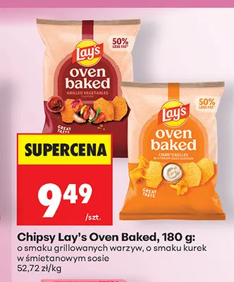 Chipsy Lay's Oven Baked o smaku grillowanych warzyw promocja w Biedronka