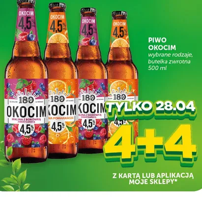 Piwo okocim wybrane rodzaje butelka zwrotna promocja w Euro Sklep