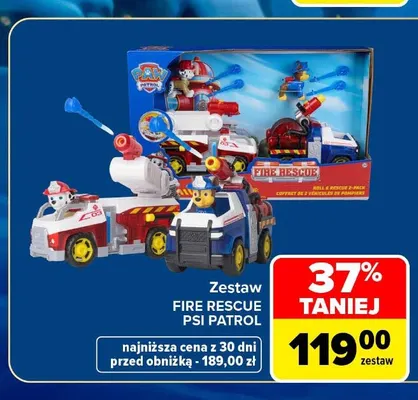 Zestaw Fire Rescue Psi Patrol promocja w Carrefour Market