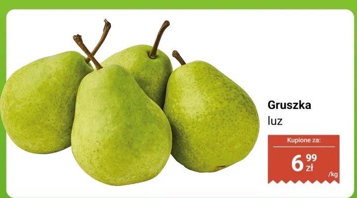 Gruszka luz promocja w Dino