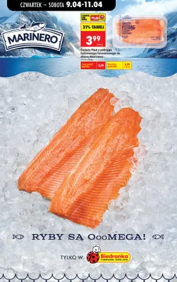 Filet świeży z pstrąga tęczowego łososiowego promocja w Biedronka