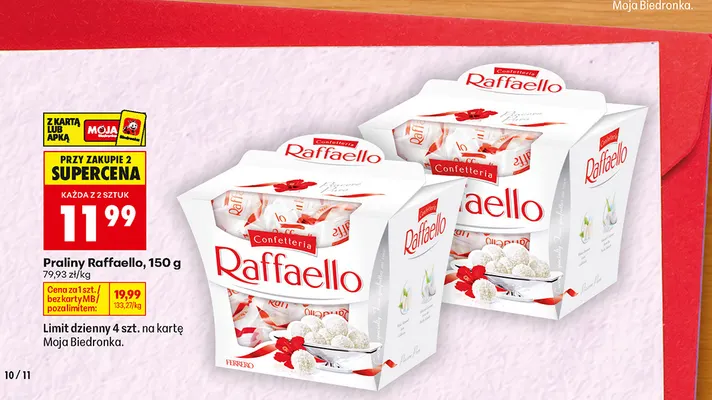 Praliny Raffaello promocja w Biedronka