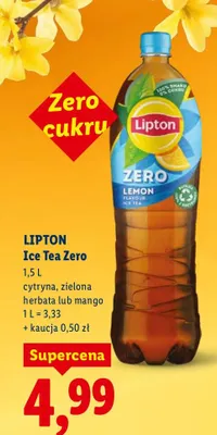 Ice tea zero cytryna promocja w Lidl