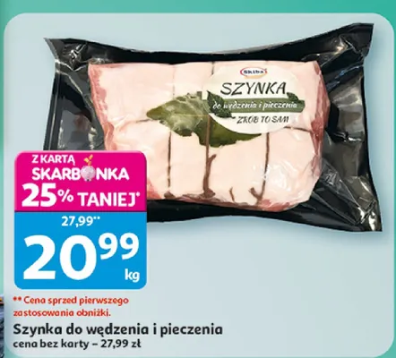 Szynka do wędzenia i pieczenia promocja w Auchan