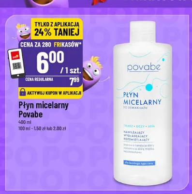 Płyn micelarny Povabe promocja w POLOmarket