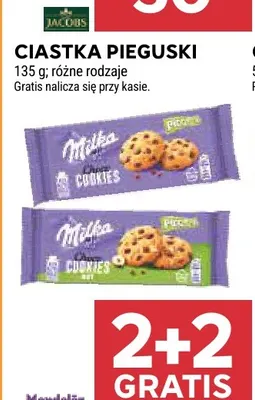 Ciastka Pieguski Milka promocja w Stokrotka