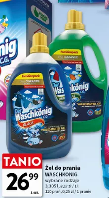 Żel do prania Der Waschkönig Black promocja w Intermarche