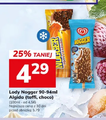 Lody Nogger Algida choco promocja w Hitpol