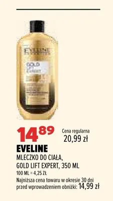 Mleczko do ciała Eveline Gold Lift Expert promocja w Drogerie Natura