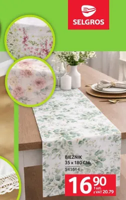 Bieżnik 35 x 180 cm promocja w Selgros