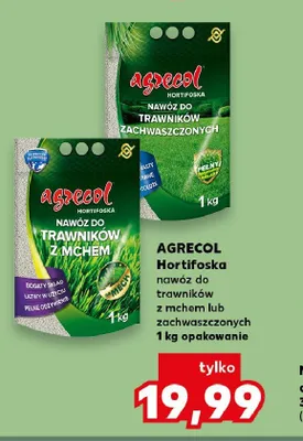 Nawóz do trawników z mchem Agrecol Hortifoska promocja w Kaufland
