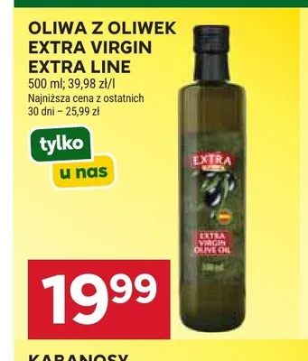 Oliwa z oliwek extra virgin Extra Line promocja w Stokrotka