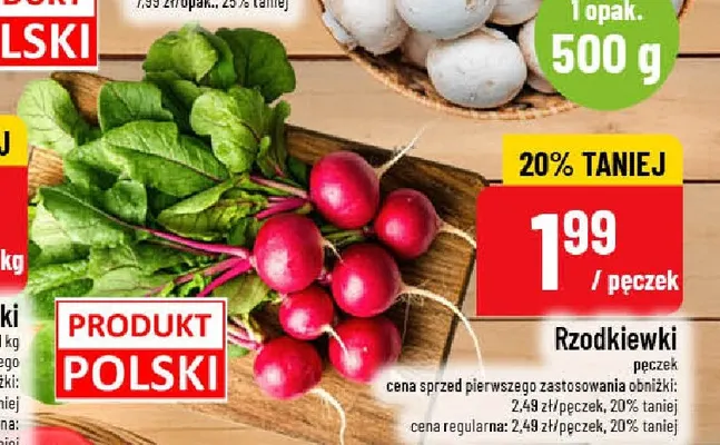 Rzodkiewki promocja w POLOmarket