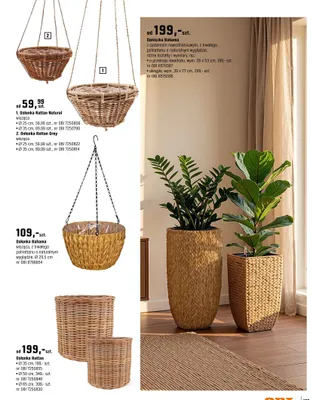 Osłonka Rattan 50cm promocja w OBI