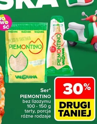 Ser Piemontino Valgrana porcja promocja w Carrefour