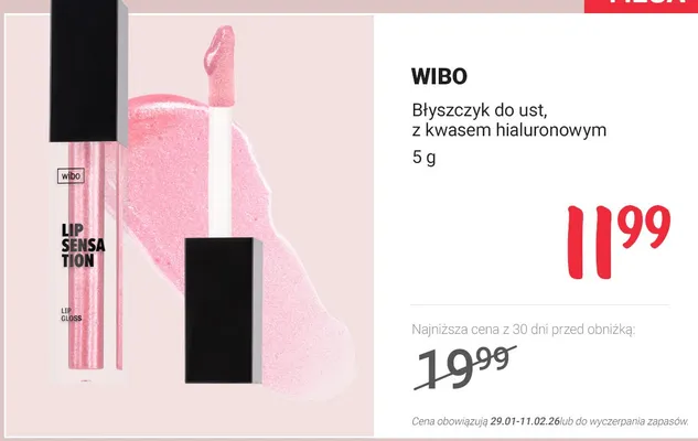 Błyszczyk do ust, z kwasem hialuronowym promocja w Rossmann