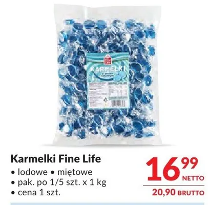 Karmelki Fine Life lodowe miętowe promocja w Makro