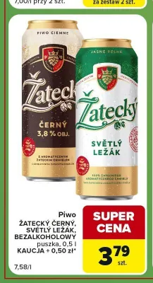 Piwo Žatecký Černý promocja w Carrefour Express