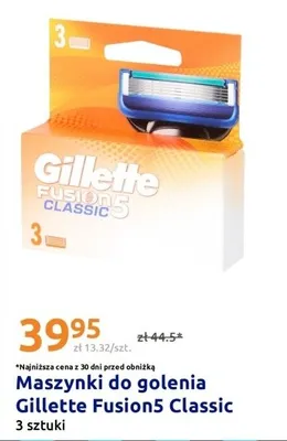 Maszynki do golenia Gillette Fusion5 Classic promocja w Action